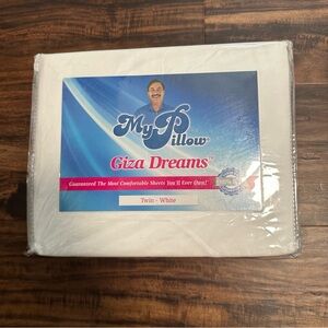 My Pillow Giza Dreams Twin White Sheet Set